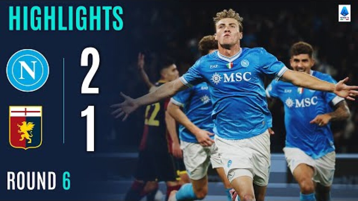 NAPOLI-GENOA 2-1 | HIGHLIGHTS | Højlund brings Napoli back on top | SERIE A 2025/26