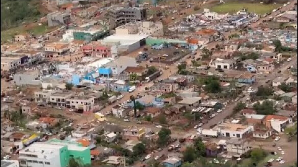 Powerful tornado in Brazil kills six people and injures more than 400 others