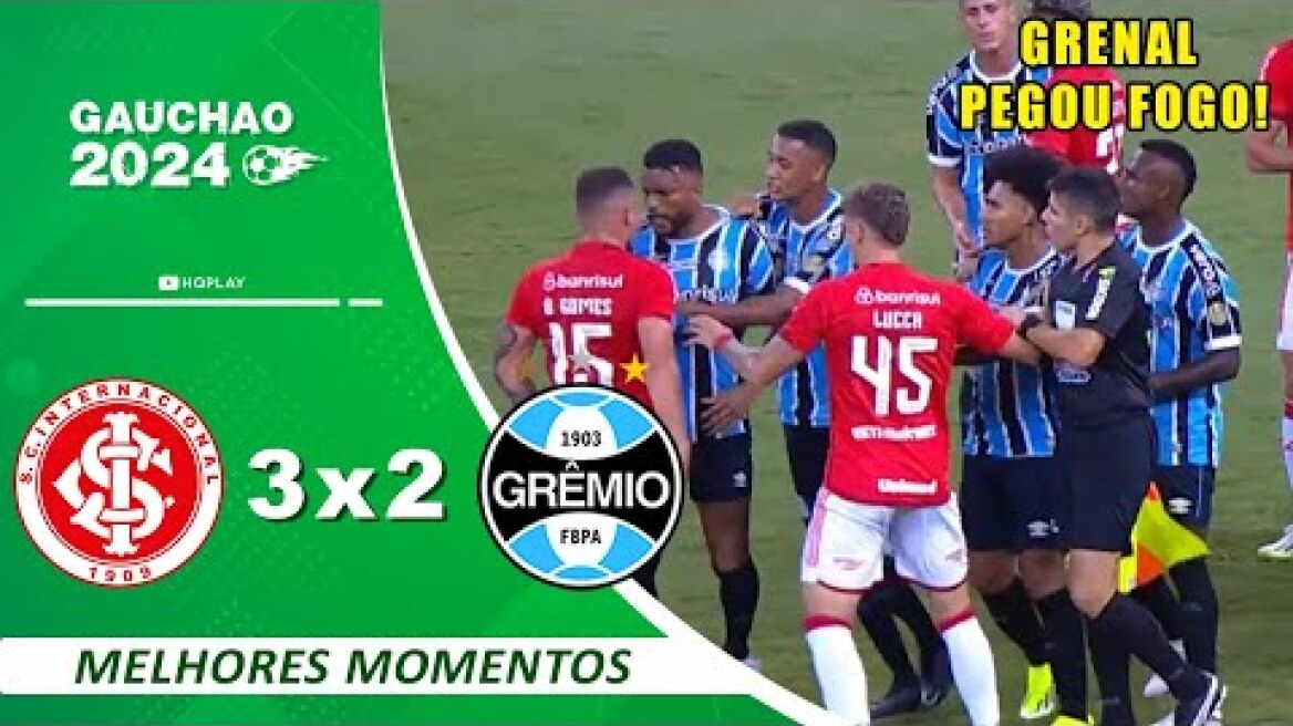 TEVE CONFUSÃO ! Internacional 3 x 2 Grêmio | Melhores Momentos | HD