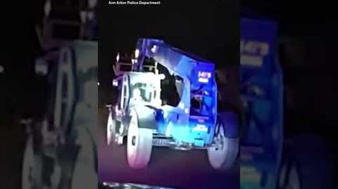 12-year-old in stolen forklift leads police on slow-speed pursuit, authorities say