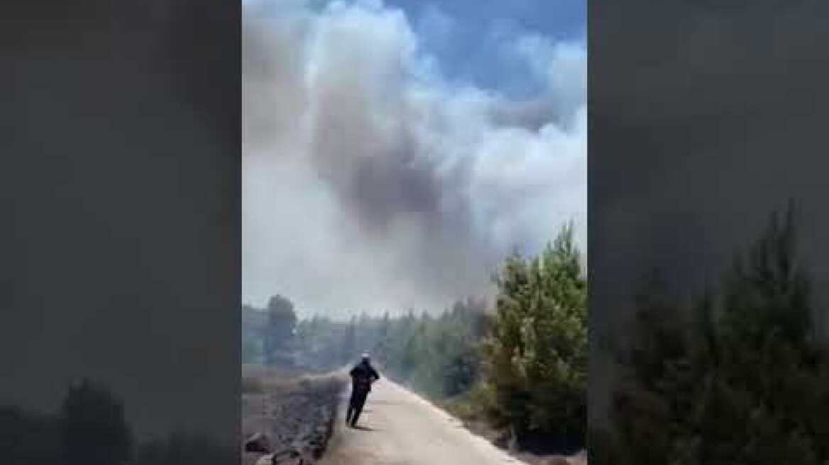 Korinthostv.gr - Μάχη με τις φλόγες δίνουν οι Πυροσβέστες στην Περαχώρα