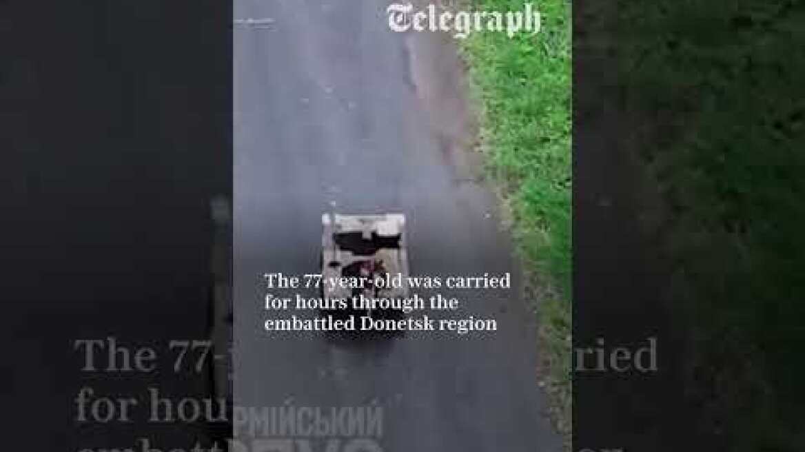 Robot rescues elderly Ukrainian woman from front-line