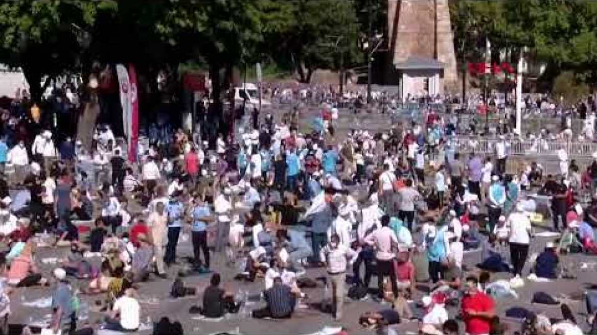 Ayasofya Camii'nden canlı yayındayız