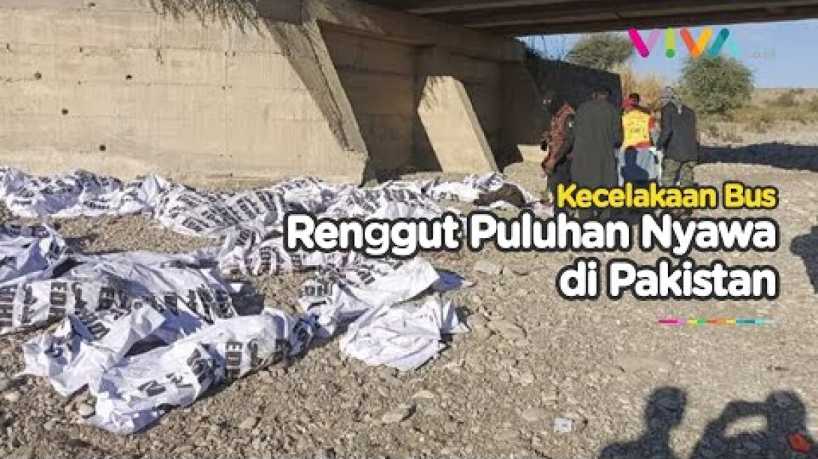 Puluhan Jenazah di Pakistan Berjejer Usai Terpelanting dan Terbakar
