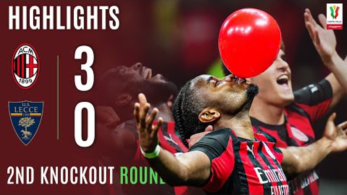 MILAN-LECCE 3-0 | HIGHLIGHTS | Nkunku Gets Off The Mark! | Coppa Italia Frecciarossa 2025/26