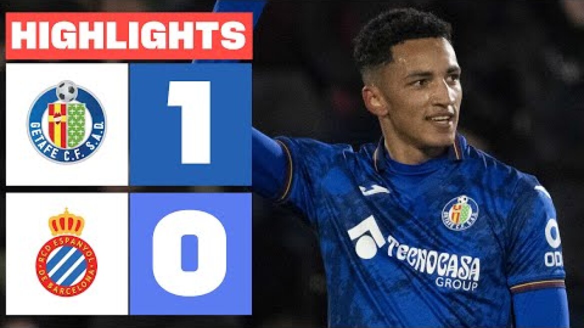 GETAFE CF 1 - 0 RCD ESPANYOL I RESUMEN LALIGA EA SPORTS
