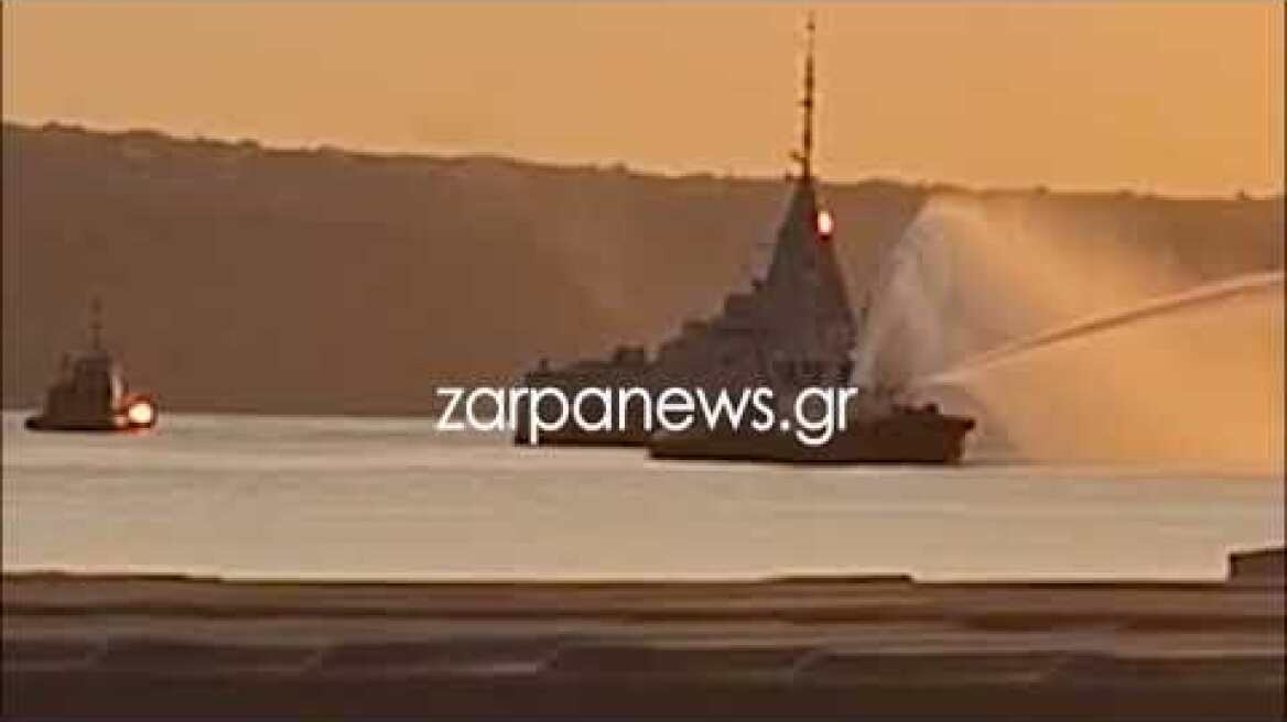 Στη Σούδα η Φρεγάτα Κίμων