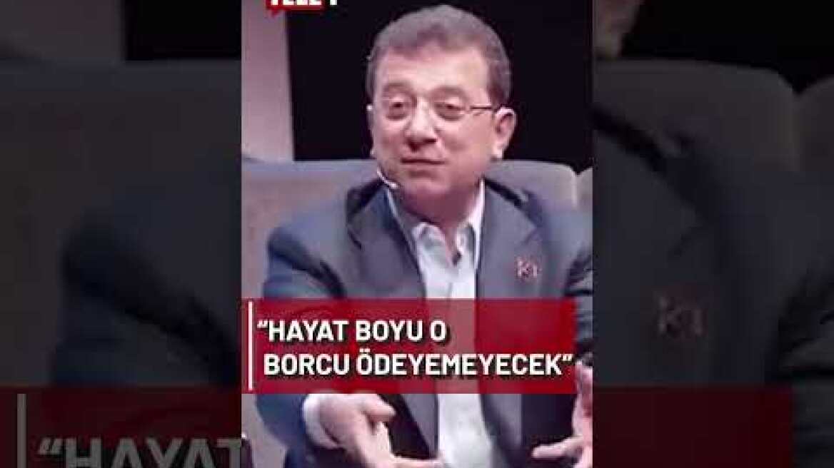 İmamoğlu'ndan Erdoğan'a: İlk belediye başkanı olduğunda lokantamda yemek yedi, para almadım.
