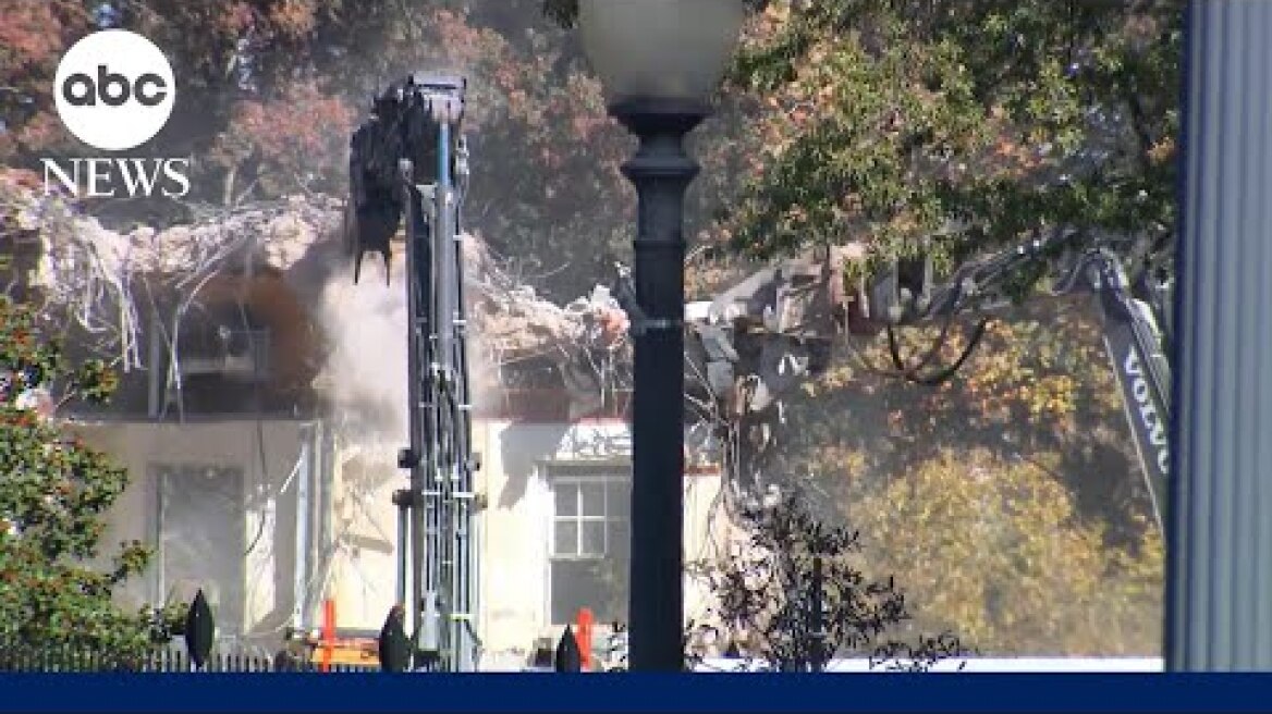 Entire White House East Wing to be torn down for Trump’s new ballroom