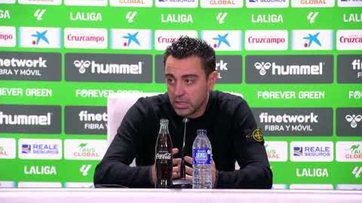 "Everyone's seen that" - Xavi on Real Madrid-Almeria officiating｜Barcelona 4-2 Real Betis｜La Liga