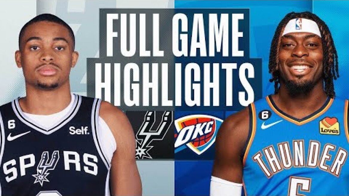 Oklahoma City Thunder vs. San Antonio Spurs Full Game Highlights | Nov 30 | 2022-2023 NBA Season