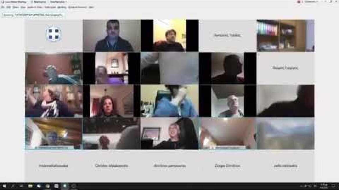 Η συνεδρίαση του δημοτικού συμβουλίου την ώρα του σεισμού