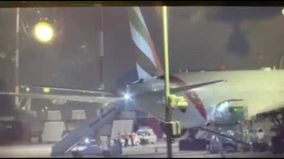 Βίντεο από τη στιγμή της προσγείωσης της πτήσης ΕΚ209