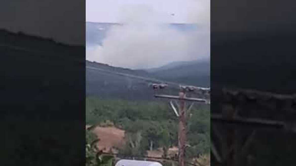 Η φωτιά έκαιγε σε ρεματιά κοντά στο χωριό Σιδηρώ Σουφλίου