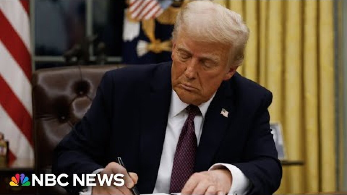 Trump signs executive orders on border, citizenship, TikTok and more