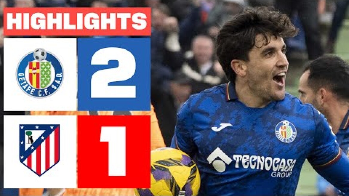 GETAFE CF 2 - 1 ATLÉTICO DE MADRID I RESUMEN LALIGA EA SPORTS
