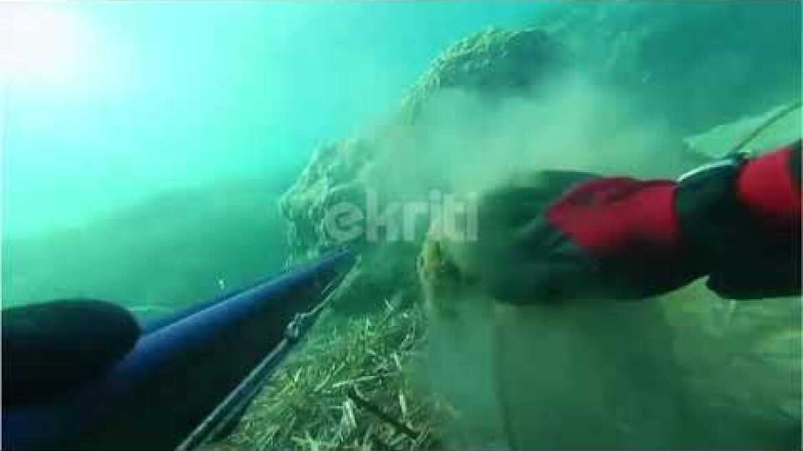 Ψαροντουφεκάς εντόπισε άγαλμα στον βυθό