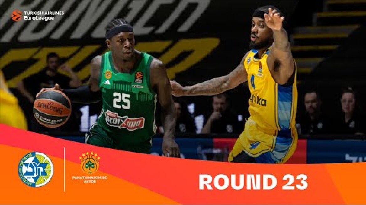 Maccabi-Panathinaikos | Round 23 Highlights | 2023-24 Turkish Airlines EuroLeague