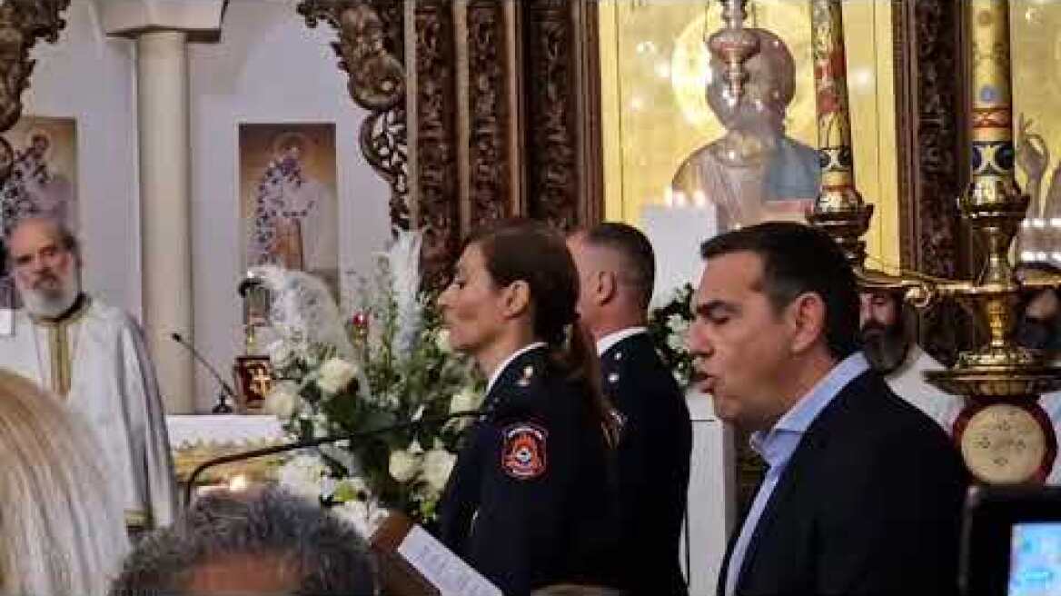 Αλέξης Τσίπρας - Κηδεία Αλέξανδρου Νικολαΐδη (1)