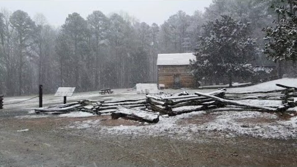 Winter Snow ❄️ storm fort Yargo Goergia #snow#storm#georgia#izzy