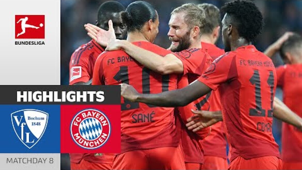 Bayern Cruise to Victory in Bochum | VfL Bochum 1848 - FC Bayern München 5-0 | Highlights | MD 8