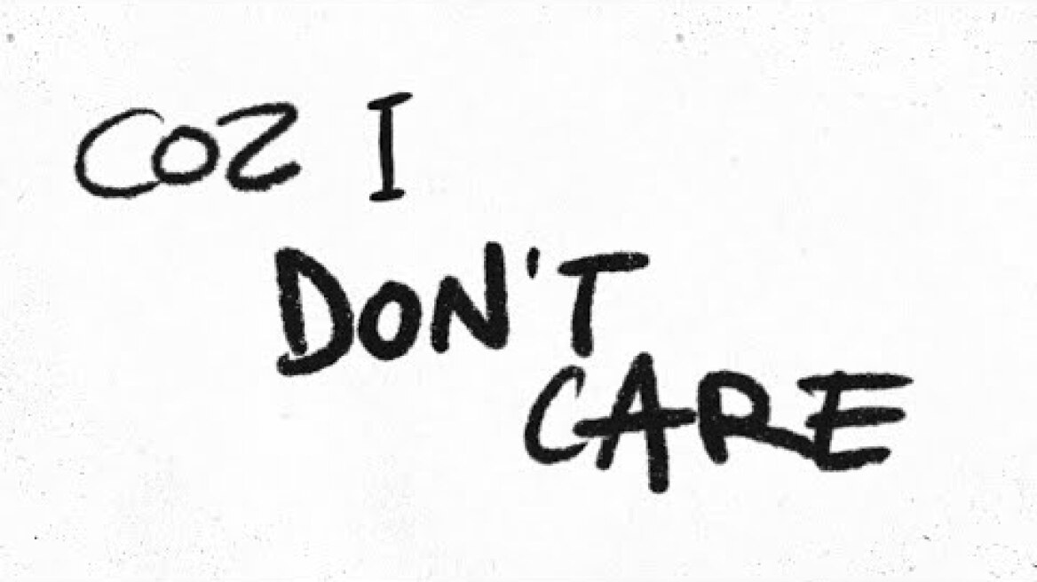 Ed Sheeran & Justin Bieber - I Don't Care [Official Lyric Video]