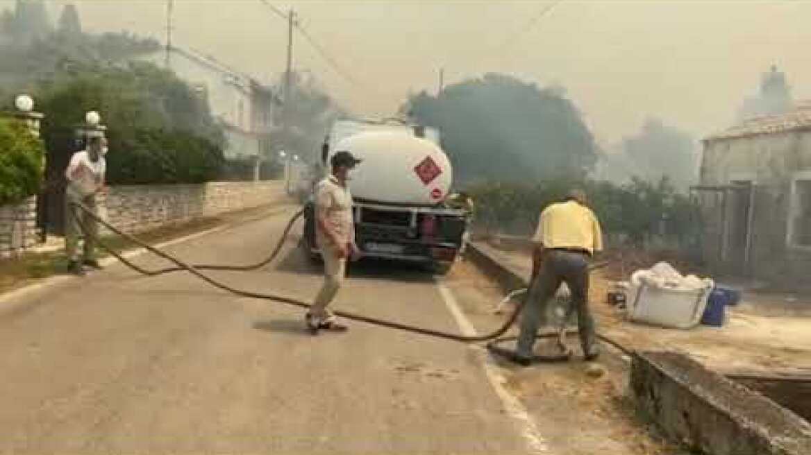 Βόρεια Κέρκυρα: Φωτιά Λούτσες 25 07 2023 1