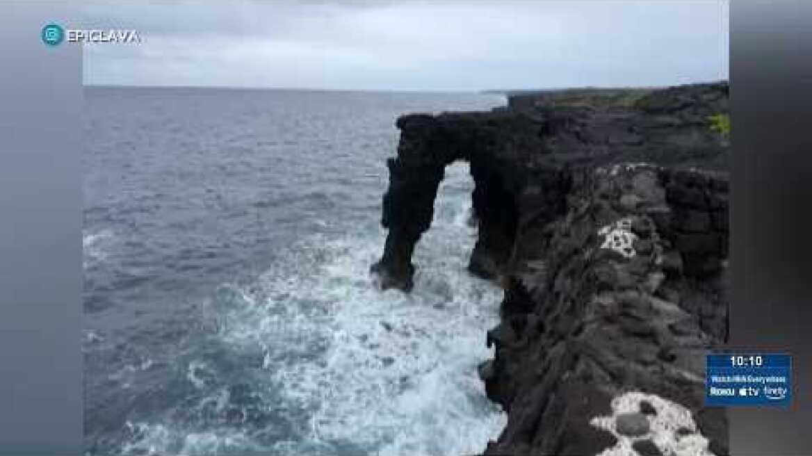 Famed 90-foot Holei Sea Arch collapses on Hawaii Island