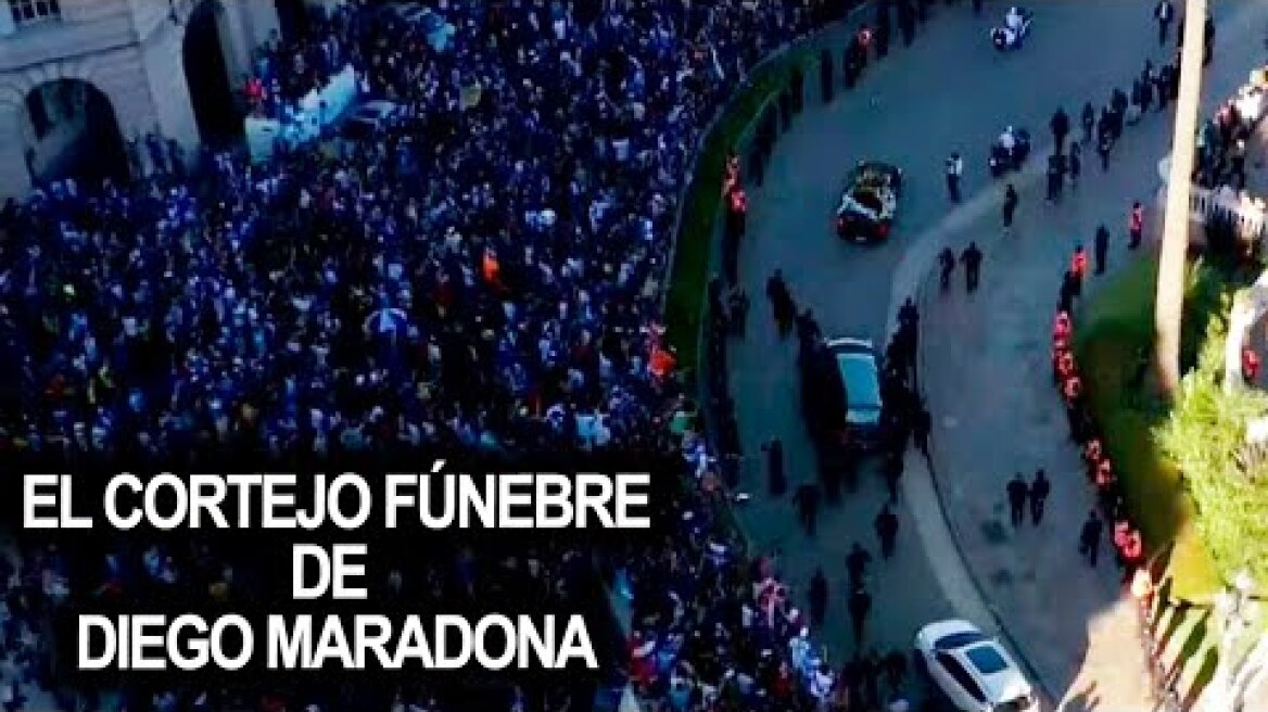 Comenzó el cortejo fúnebre de Diego Maradona - Telenoche - Edición especial ¡EN VIVO!