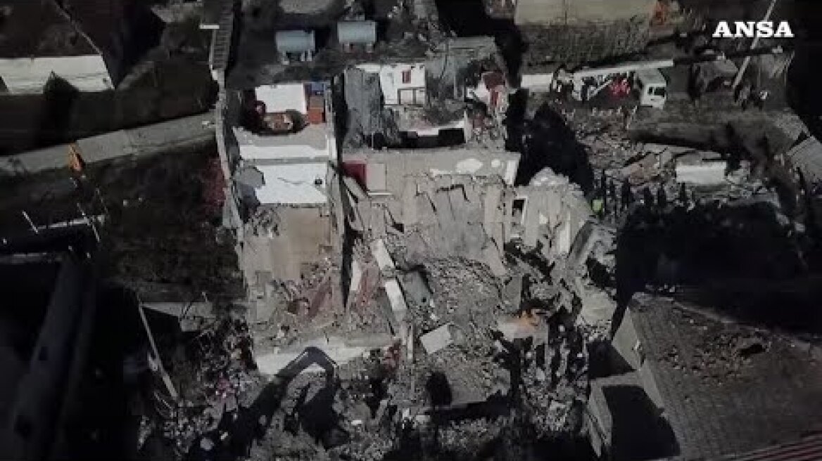 Terremoto in Albania, le immagini dal drone
