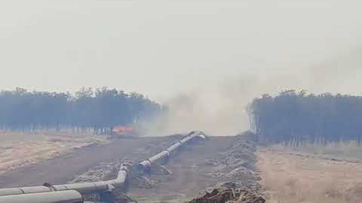 Εικόνα από την φωτιά κοντά στην Αμφιτρίτη Έβρου