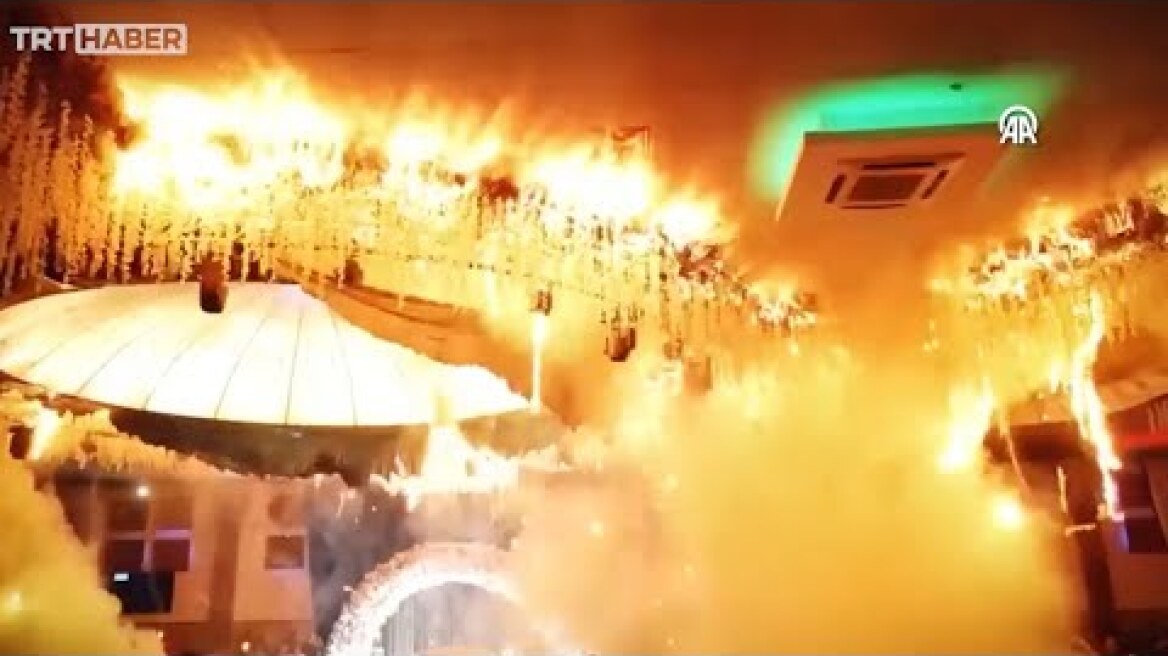 Musul’daki düğün salonu yangınının yeni görüntüleri ortaya çıktı