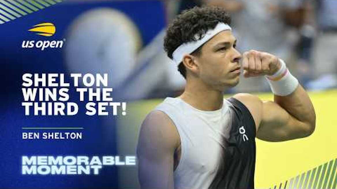 Ben Shelton Wins the Third Set in the Final! | 2026 US Open