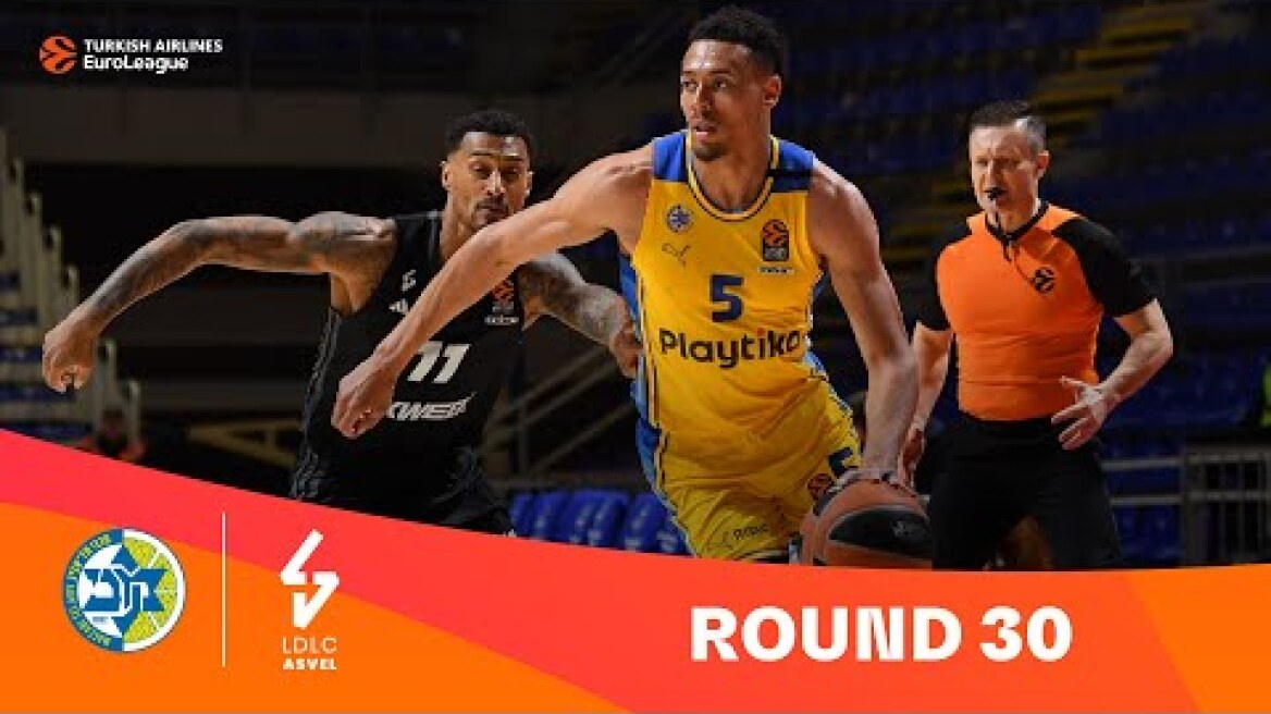 Maccabi-ASVEL | Round 30 Highlights | 2023-24 Turkish Airlines EuroLeague