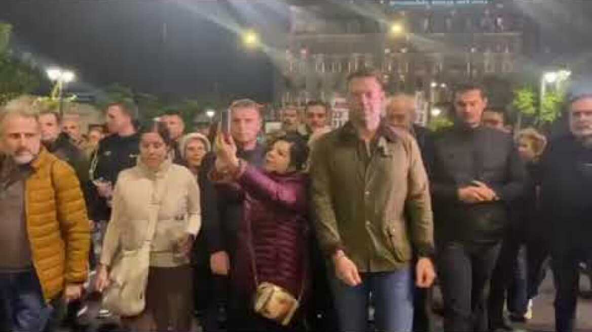 Ο Κασσελάκης στην πορεία 2