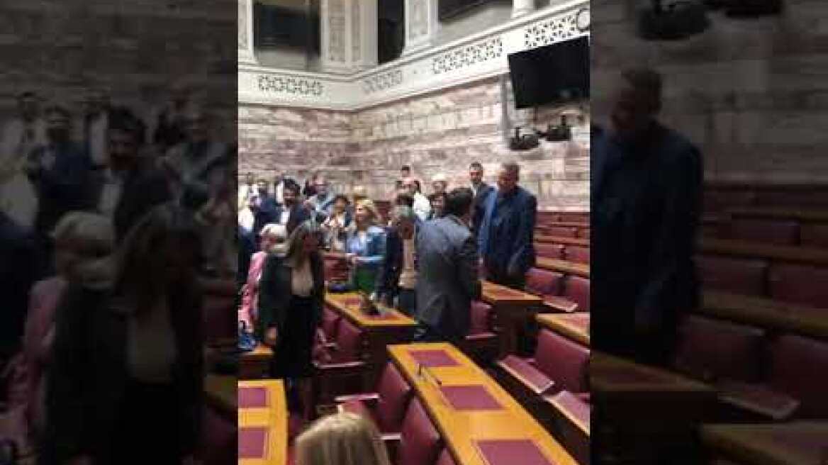 Η άφιξη του Τσίπρα