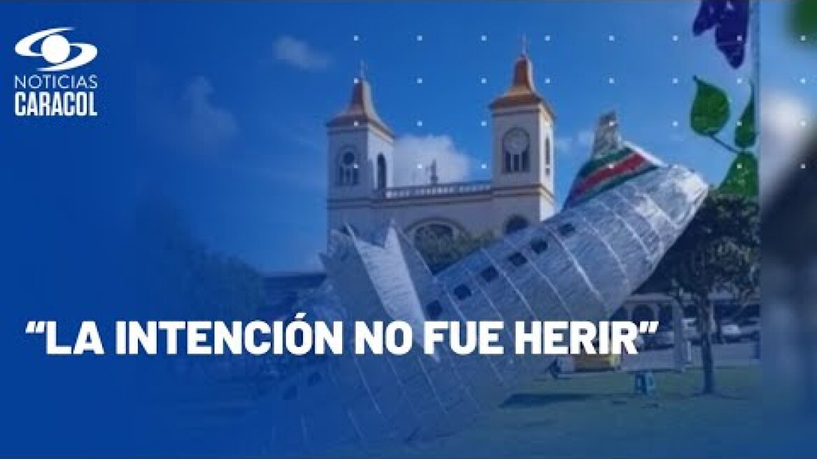 Retiran alumbrado navideño alusivo al accidente del Chapecoense tras polémica