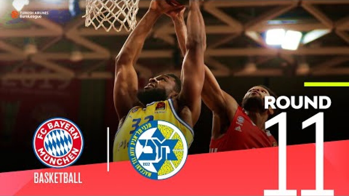 Bayern tops Maccabi! | Round 11, Highlights | Turkish Airlines EuroLeague