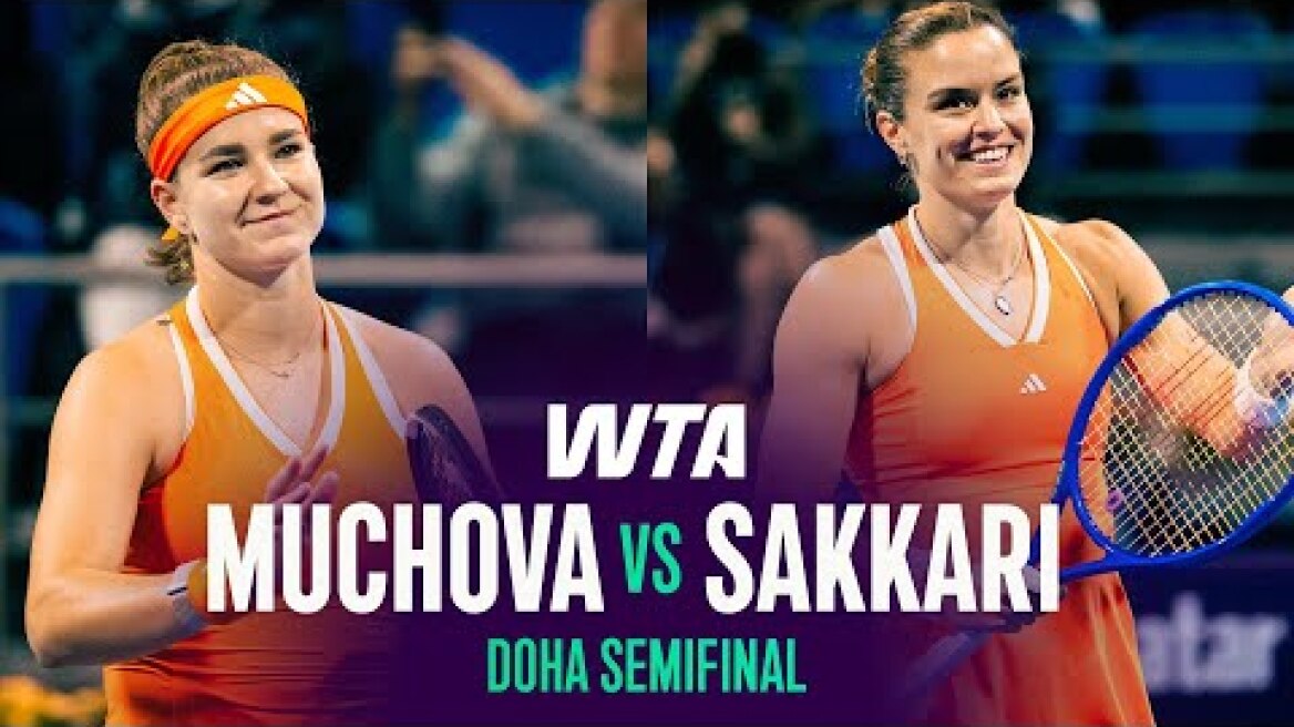 Karolina Muchova vs. Maria Sakkari | 2026 Doha Semifinals | WTA Match Highlights
