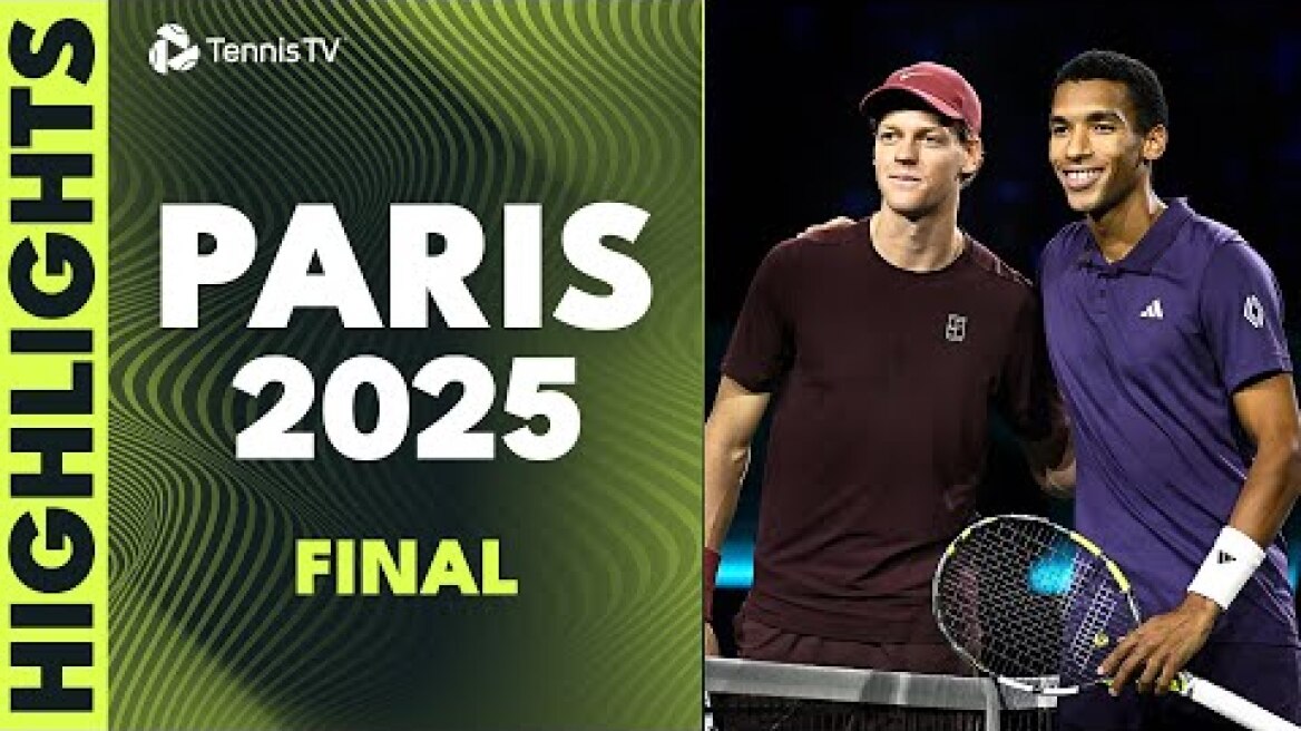 Sinner Faces Auger-Aliassime For The Title 🏆 |  Paris 2025 Final Highlights