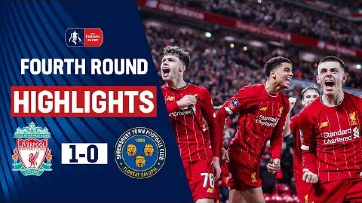 Young Reds Edge Past The Shrews At Anfield | Liverpool 1-0 Shrewsbury Town | Emirates FA Cup 19/20