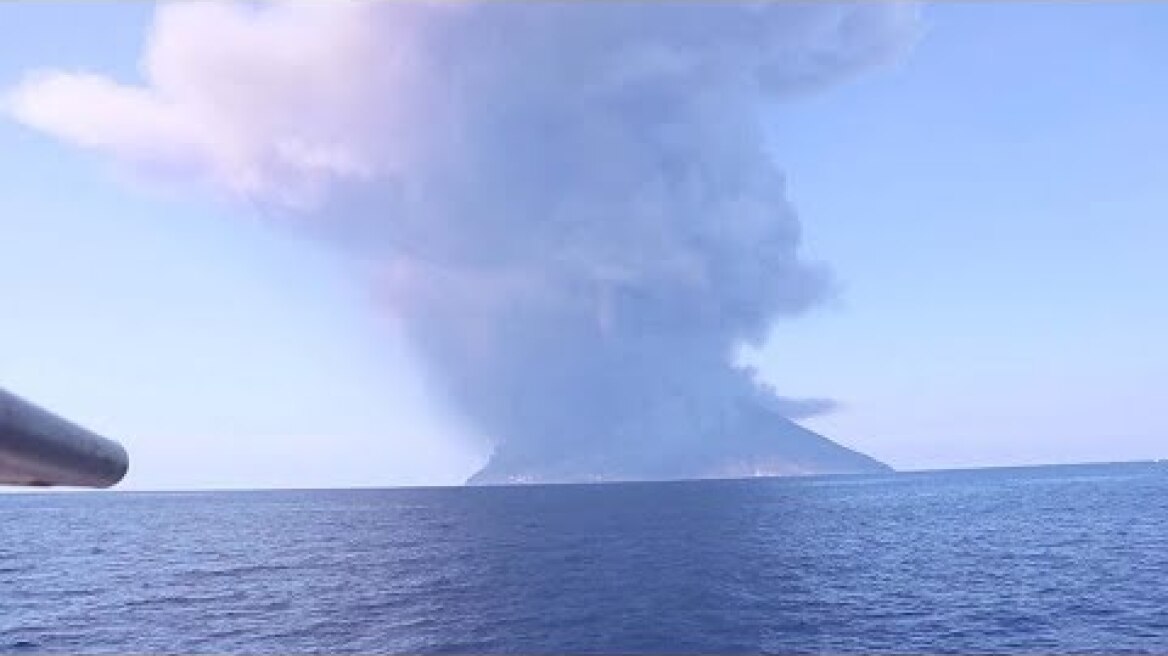Stromboli Volcano Erupts