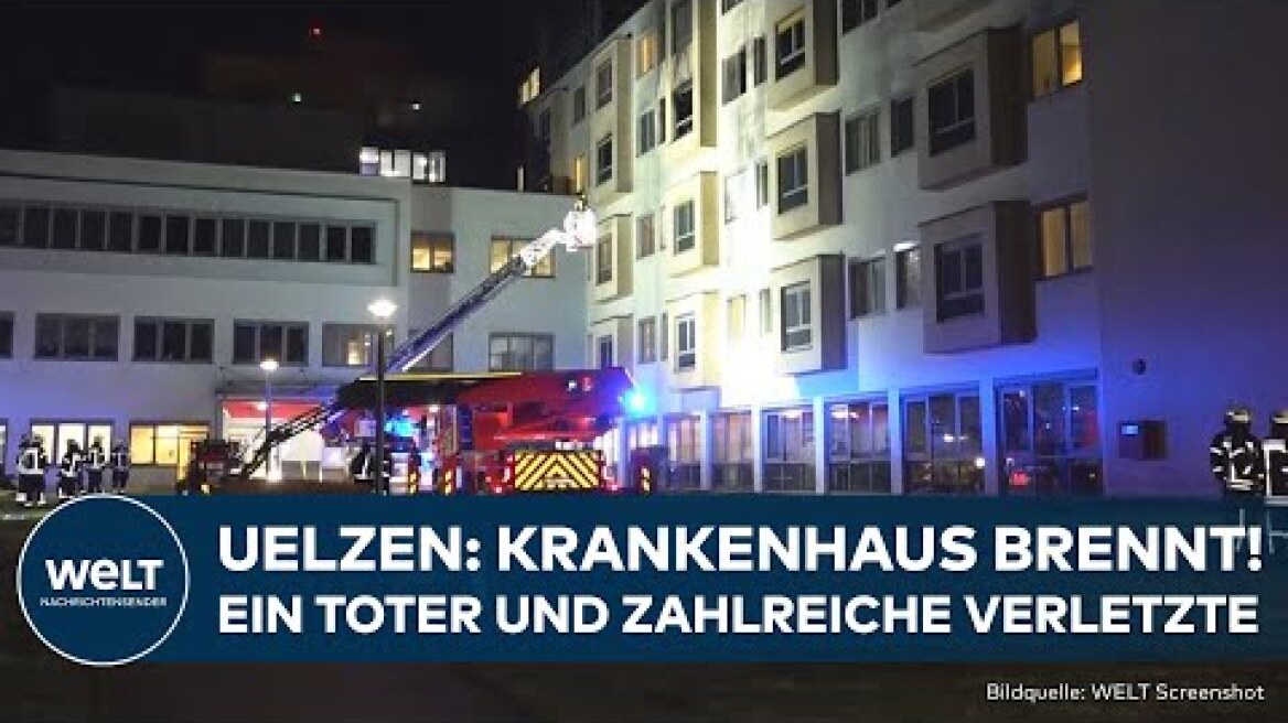 UELZEN: Krankenhaus brennt! Ein Toter und zahlreiche Verletzte bei Feuer - Brandursache noch unklar