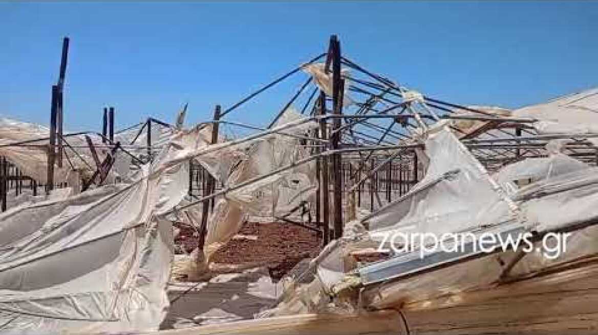 Παλαιοχώρα καταστροφές σε θερμοκήπια