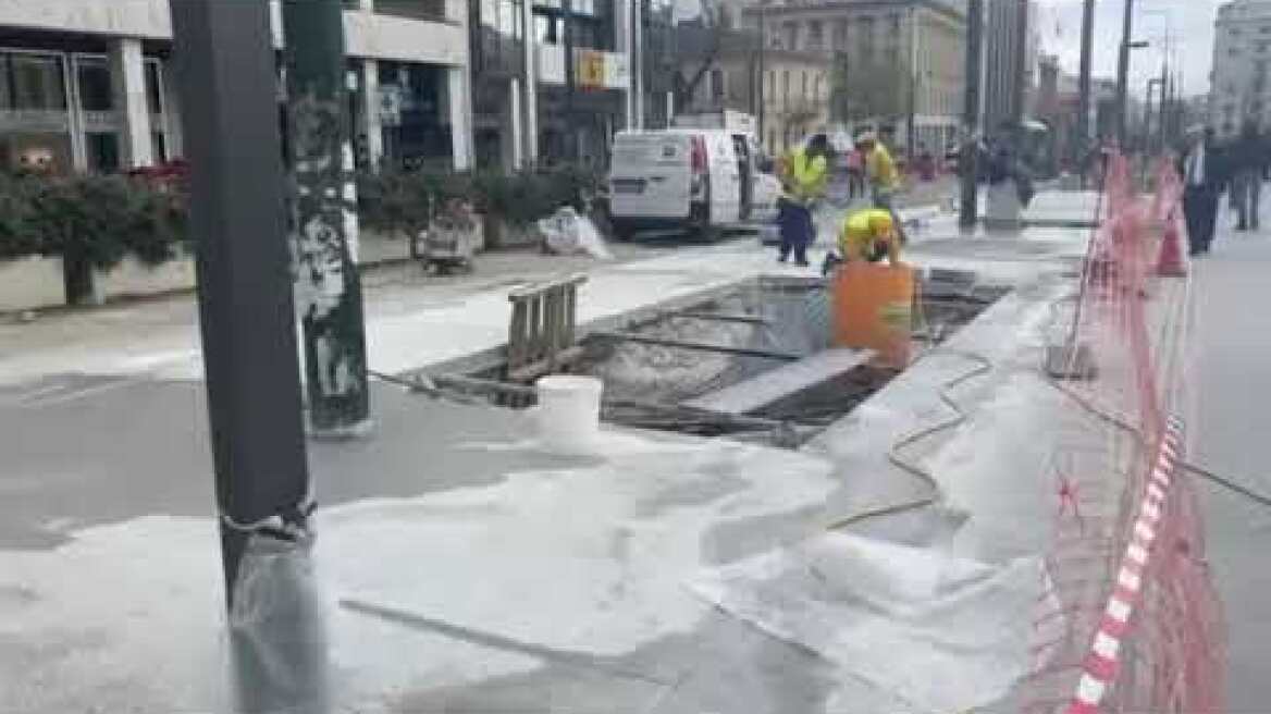 Έργα στην οδό Πανεπιστημίου