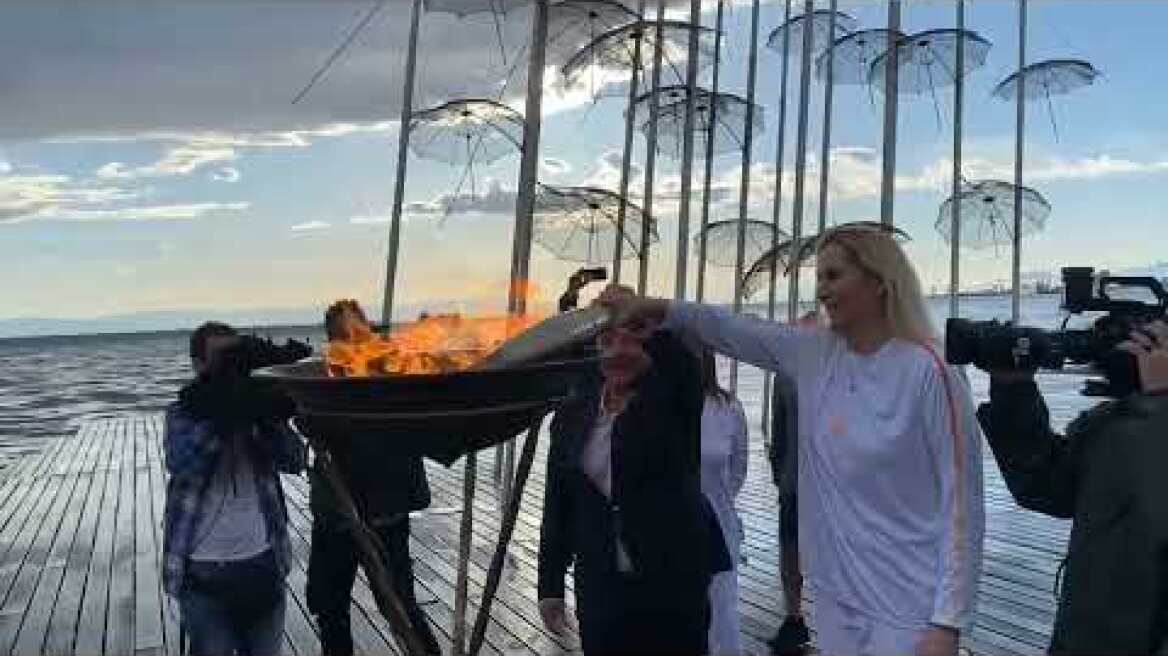 Η Ολυμπιακή Φλόγα στη Θεσσαλονίκη
