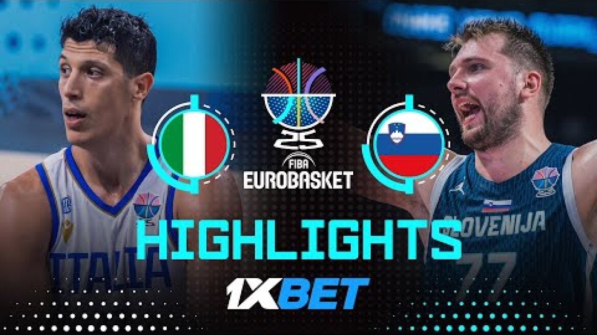 Italy 🇮🇹 vs Slovenia 🇸🇮 | 1XBET Highlights | FIBA EuroBasket 2025