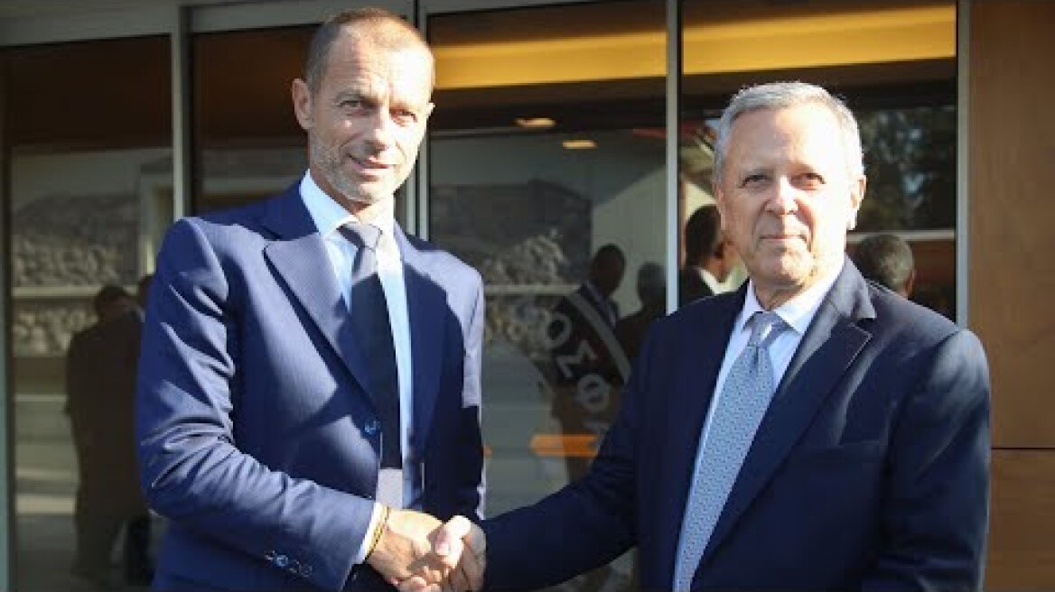 Επίσκεψη προέδρου UEFA, στα γραφεία της ΕΠΟ