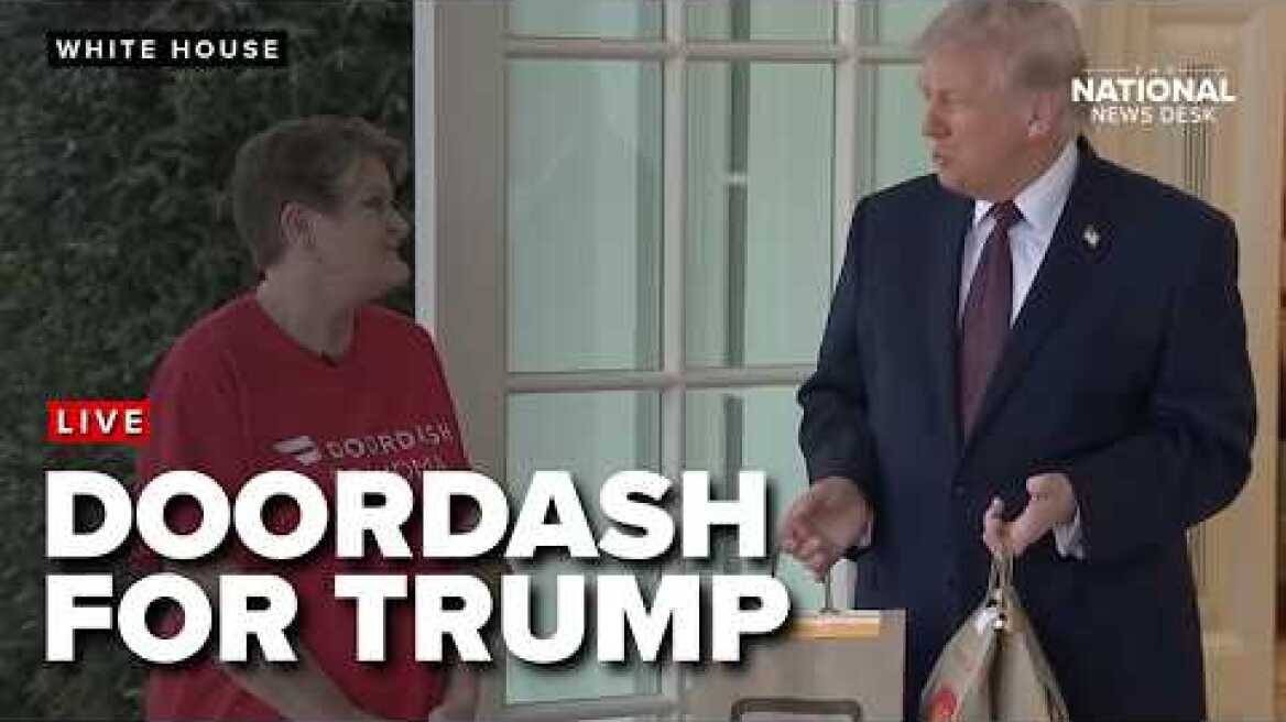 Trump gets McDonald's DoorDashed to Oval Office