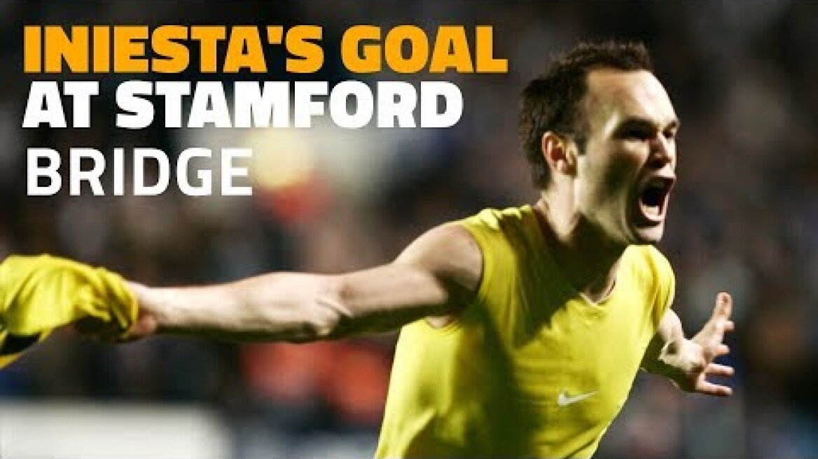 CHELSEA 1-1 BARÇA | Andrés Iniesta's goal for the eternity